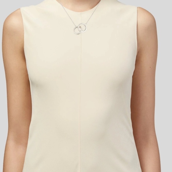 Tiffany & Co. Elsa Peretti Double Loop Pendant Necklace 16" Silver - Picture 3 of 3